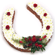Traditional Horseshoe funeral tribute