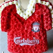 Football shirt funeral tribute