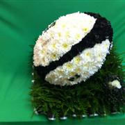 Rugby ball Funeral Tribute Ospreys