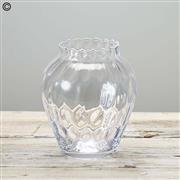 Clear glass vase