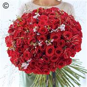 Valentines Day luxury 100 red roses