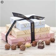 Trio of chocolates
