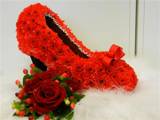 Shoe funeral tribute Funeral Flowers Swansea